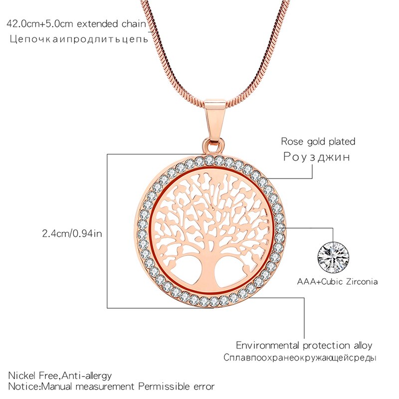 Tree of Life Necklace Gold