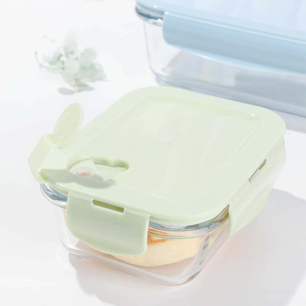410ml/700ml/1040ml Borosilicate Glass Glass Lunch Box with Airtight Lid Container Extra Large Microwave Multisize Kitchen Tools