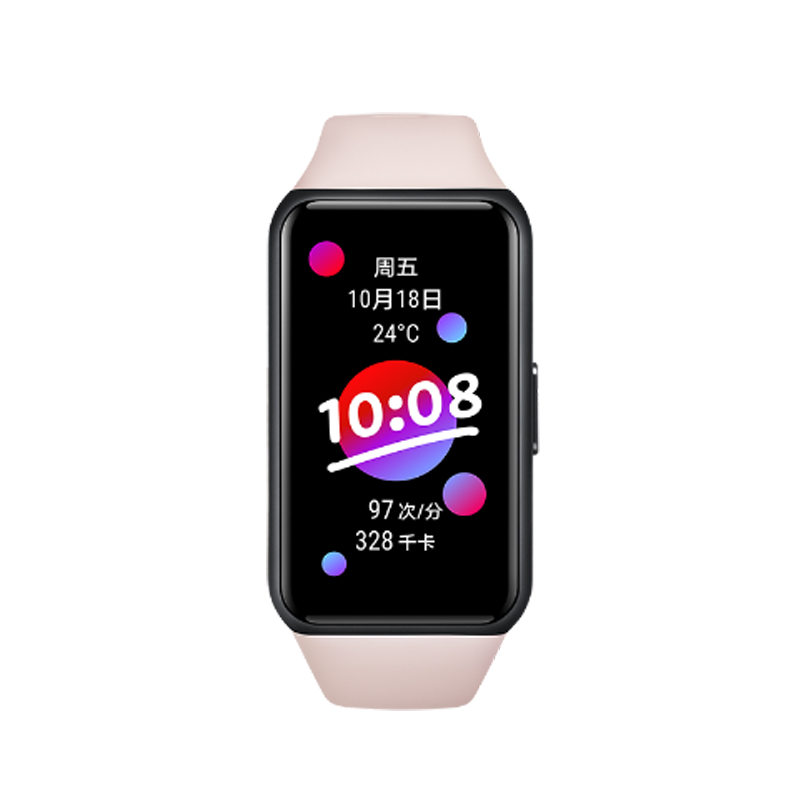 Original Honor Band 6 Smart Bracelet 1.47 Inch Swimming Waterproof Bluetooth Fitness Heart Rate Monitoring Music Calling: Pink