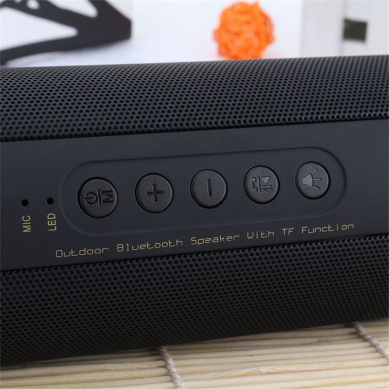 Ipx 7 waterdichte hifi-zuilluidspreker voor buiten, draadloze bluetooth-luidspreker, subwoofer, geluidsbox met zaklampondersteuning