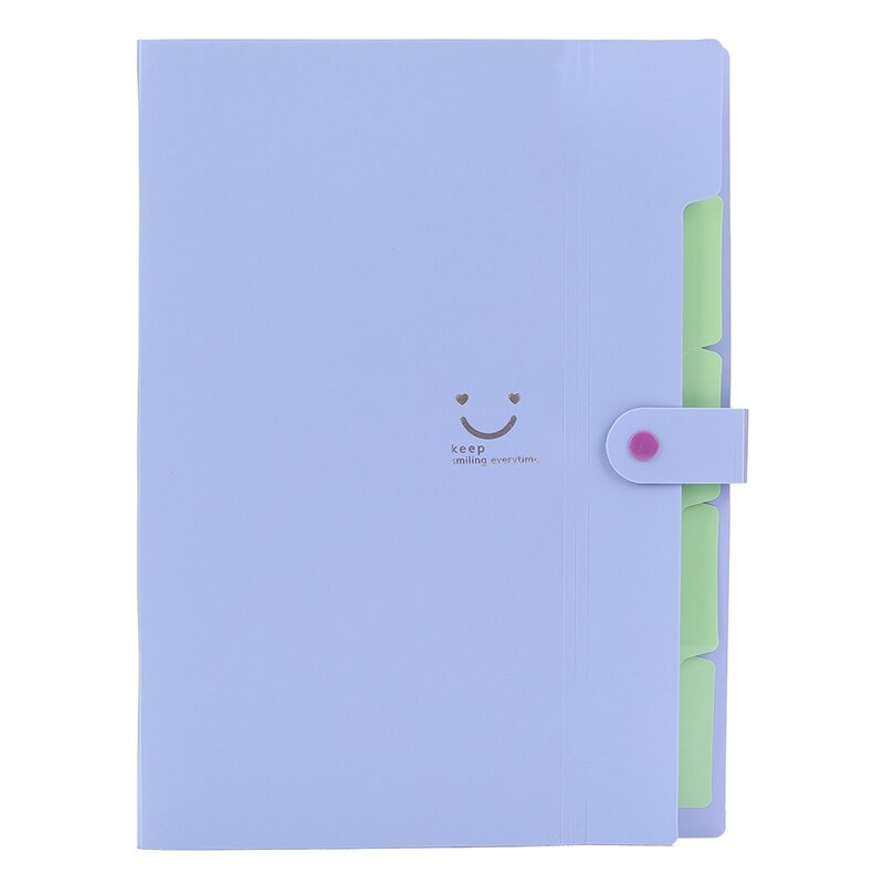 Portable Multi-layer A4 Plastic File Folder Extension Wallet Bill Receipt File Sorting Organizer Office Storage Bag Folders: PP