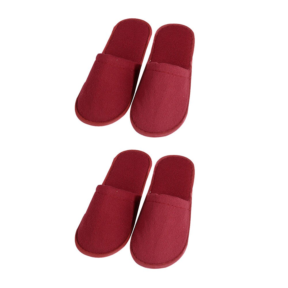 2 pares de zapatillas suaves de Hotel, zapatos de viaje para invitados de Spa, zapatillas desechables Unisex para el hogar de invitados utensilio doméstico