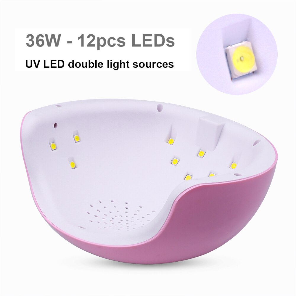 Star 6-secador de uñas de 36W, Mini Lámpara USB para LED UV de uñas, para manicura, pantalla LCD, secado de todos los geles, herramientas de Arte de uñas