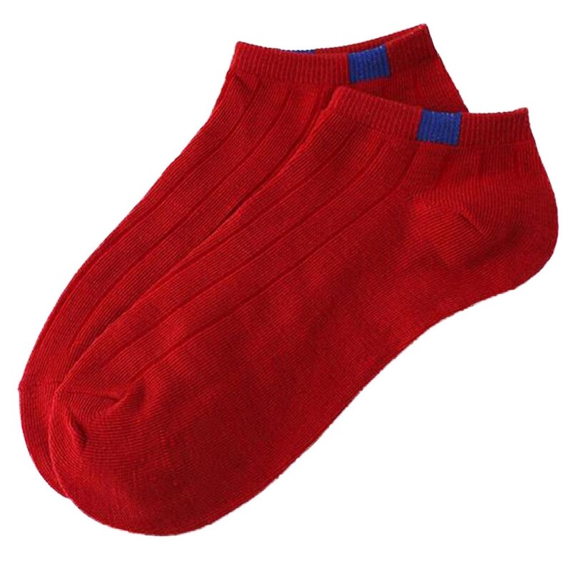 1 Pair Unisex Women Stripe Cotton Socks Short Ankle Low Cut No-show Casual Soft E06F: R