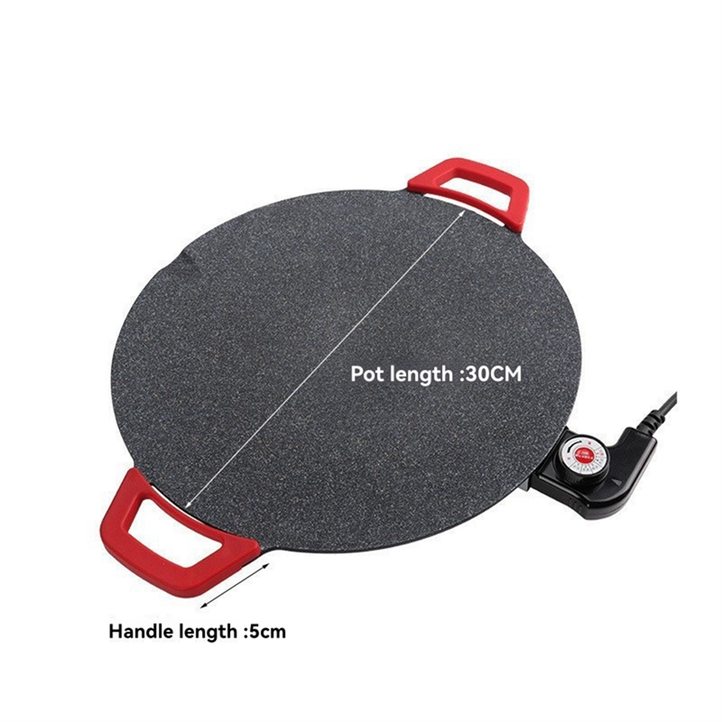 -ESTR Piastra elettrica Senza fumo Griglia per barbecue elettrica Vassoi da forno Piastra da cucina antiaderente Pancake Maker Spina europea