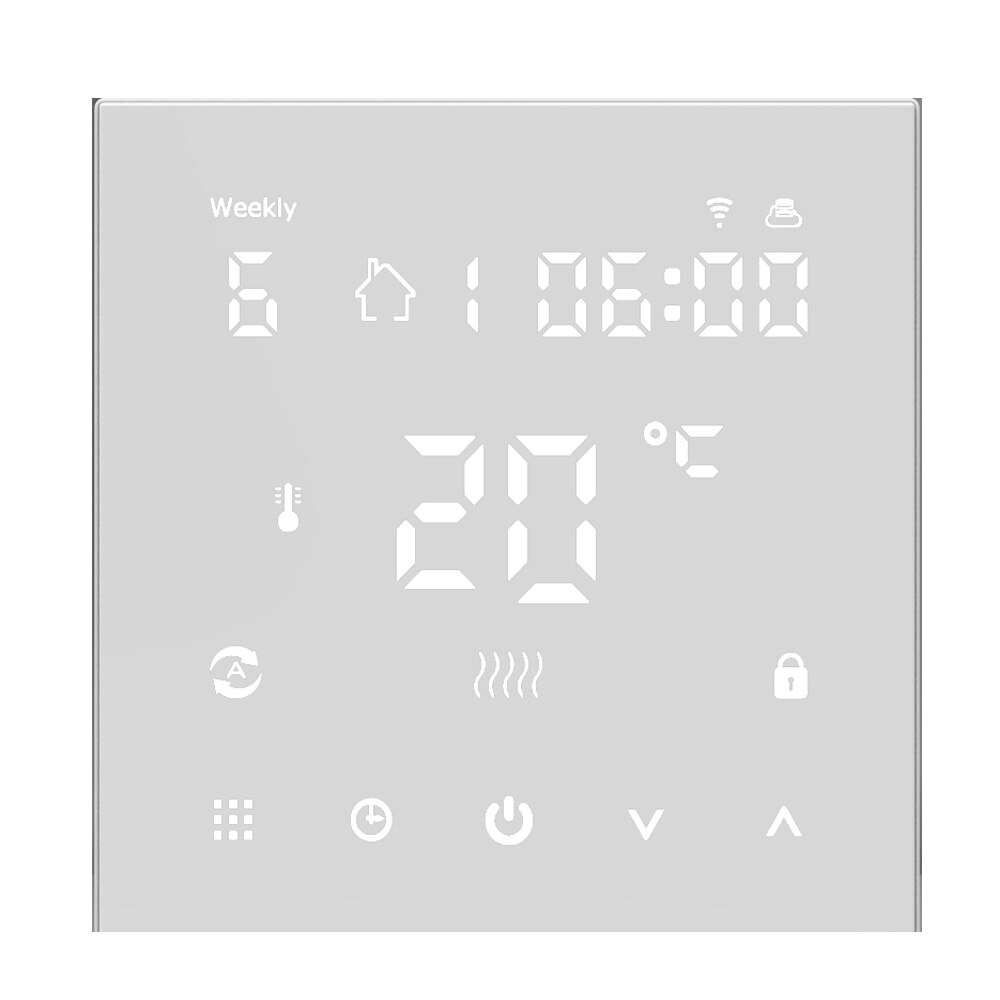 Smart berøringsskærm trådløs temperaturregulator elektrisk rum wifi-termostat: 3a ww