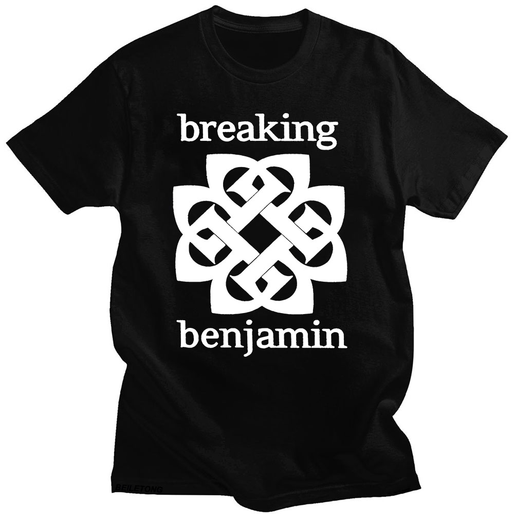 Breaking benjamin t-shirt med grafisk tryk, hiphop, vintage, bomuld, kortærmet, gotisk t-shirt, unisex t-shirts