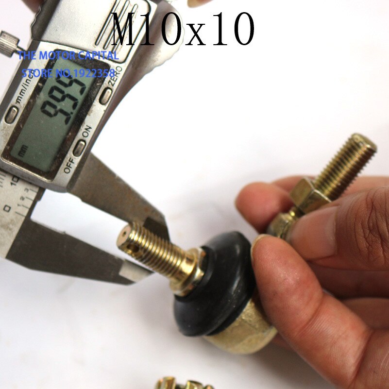 Ledkula u-led 10mm m10 metallkulhuvud dragstångsände passar 70cc 90cc 110cc 125cc 150cc 200cc 250cc atv quad 4- wheeler
