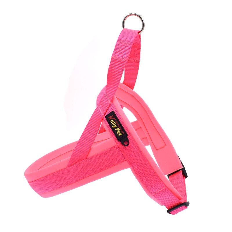 Nylon Hond Borst Harnas Met Tractie Riem Kraag Verstelbare Kleine Medium Grote Huisdieren Outdoor Strap Honden Benodigdheden Voor Animal: Pink / S