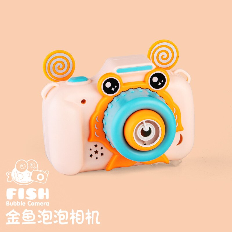 Kat Dinosaurus Bubble Machine Kinderen Volautomatische Camera Piggy Bubble Machine Muziek Lichten Cartoon Bubble Speelgoed: Goldfish Bubble Camera