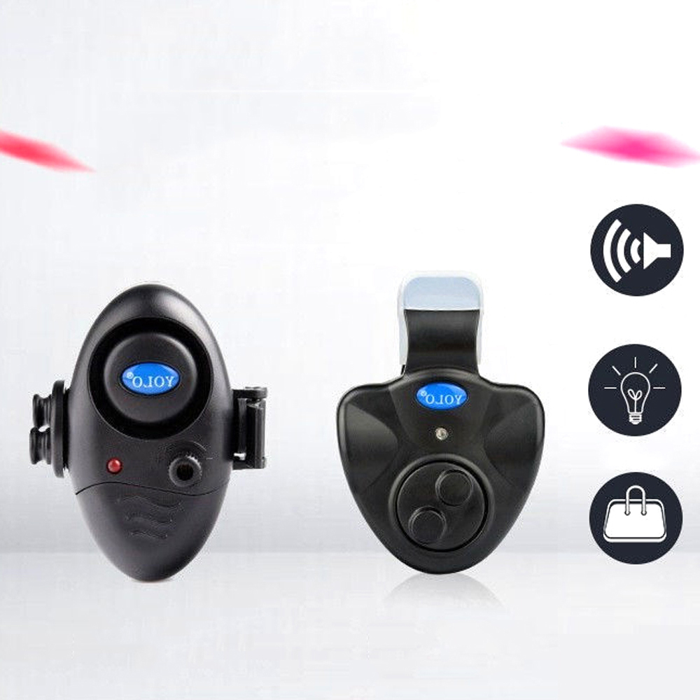 Mini Elektronische Draadloze Vissen Beetverklikker Sound Light Running Gevoelige Mat Vissen Bel Tracker Voor Vis Accessoires Gereedschap