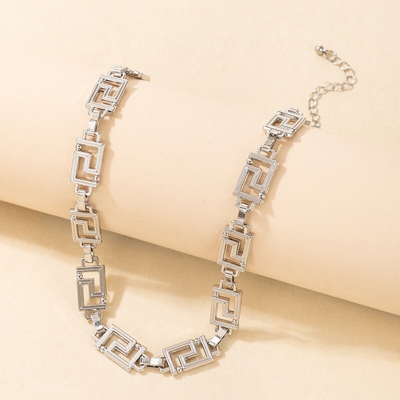 Onregelmatige Vierkante Ketting Voor Vrouwen Gouden Ketting Choker Ketting Sieraden Charms Cadeaus Voor Party Bruidsmeisjes Geometrische Ketting