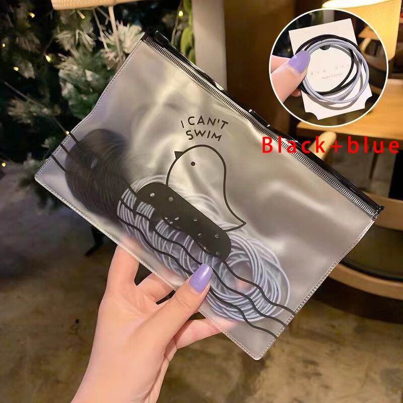 [100 PCS] Basic High Elastic Hair Rope Headdress Rubber Band Hair Rope Female Hair Simple Rubber Band: Hair ring 110-5