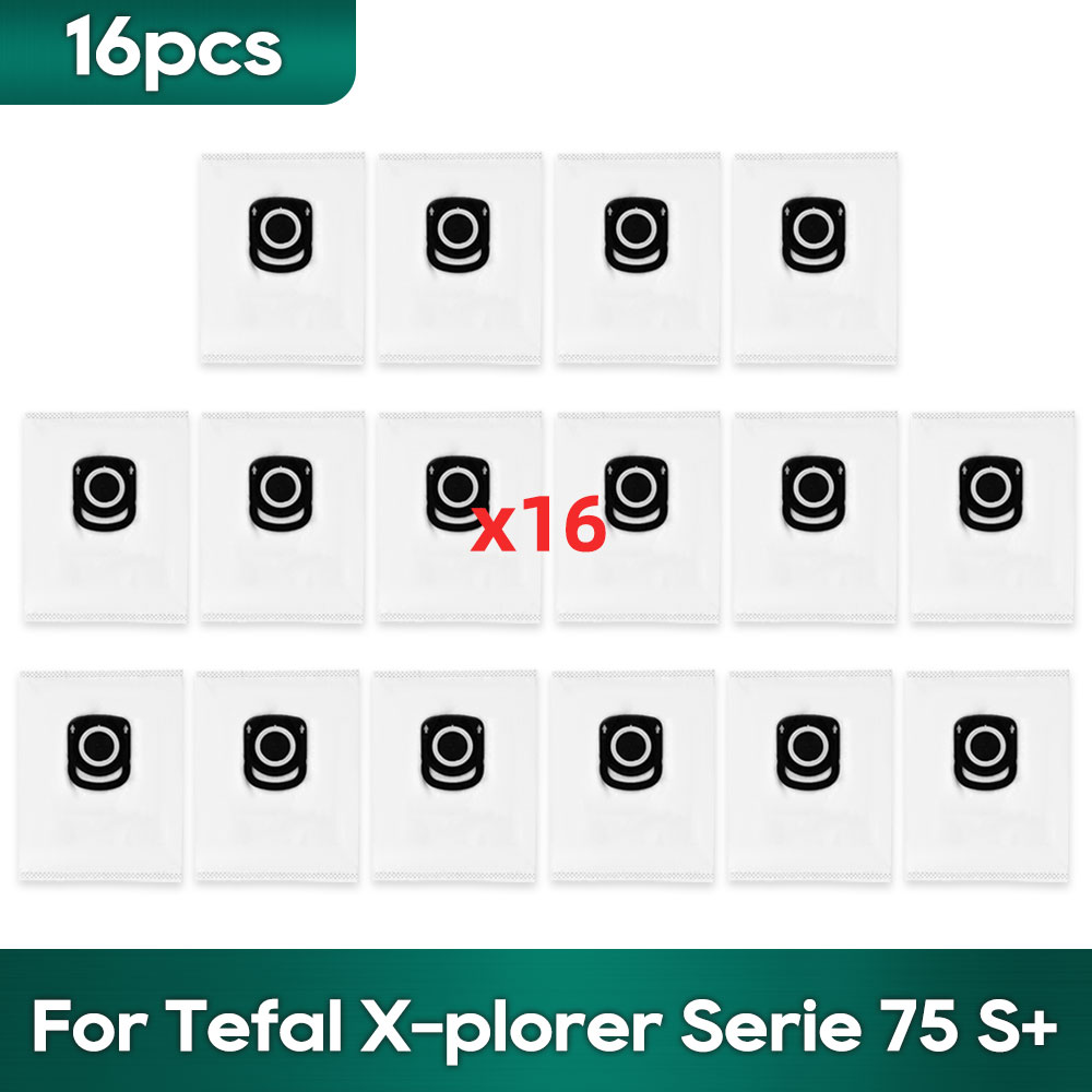 Fit For Tefal Rowenta X-plorer Serie 75S RR8577WH, 75S+ RG8597W / RR8587WH Accessories Brush Hepa Filter Mop Wipe Dust Bag: Burgundy