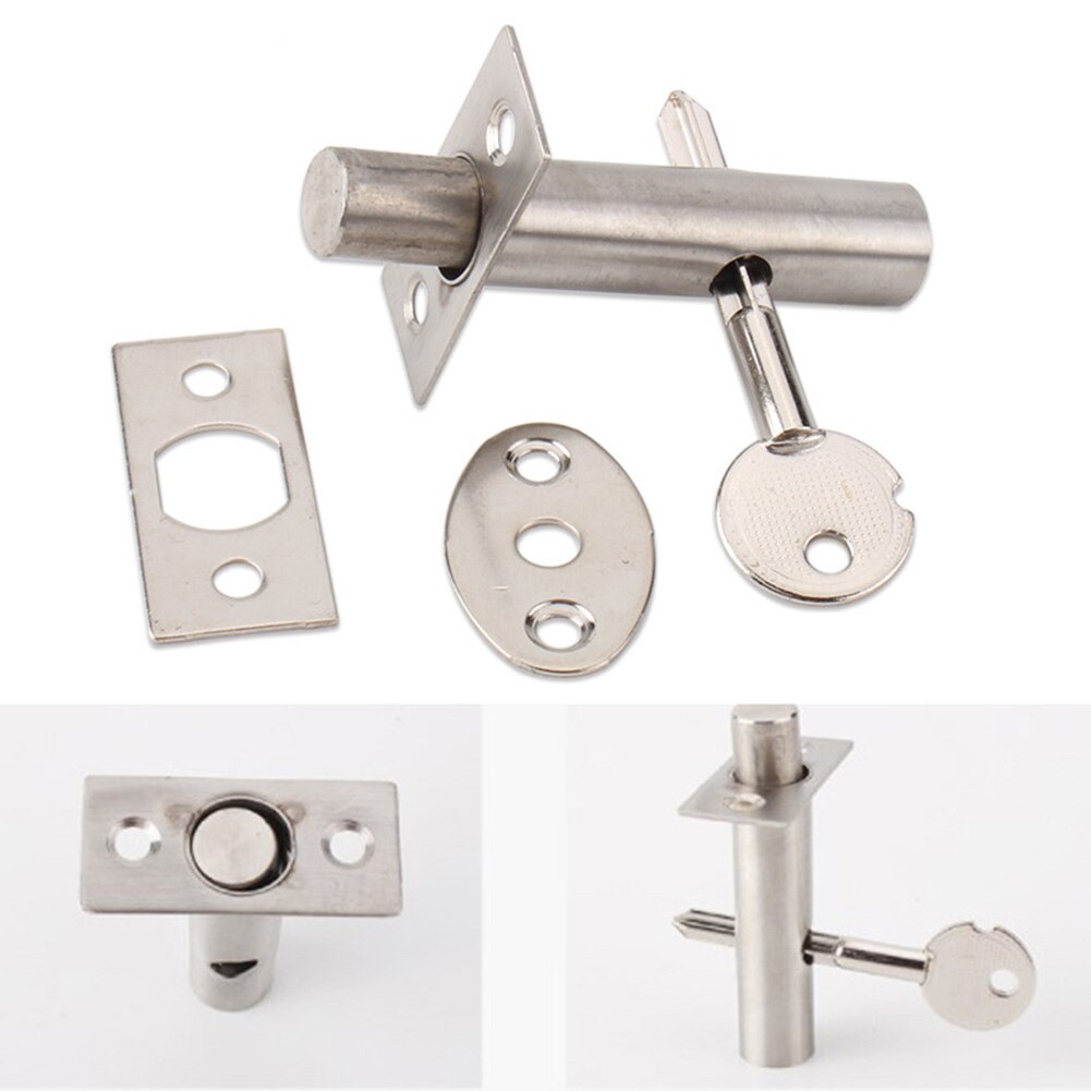 1PC Invisible Mortise Door Lock Iron Pipe Well Lock Fire Door Escape Aisle Lock For Fireproof Door Lock Door Hardware