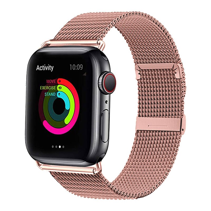 Bracciale In Acciaio Inossidabile banda MAGNETICA Per Apple Osservare 5 4 3 2 1 42 millimetri 38mm Del Braccialetto della cinghia per iwatch 4 5 40 millimetri 44 millimetri: champagne gold / For 38MM or 40MM