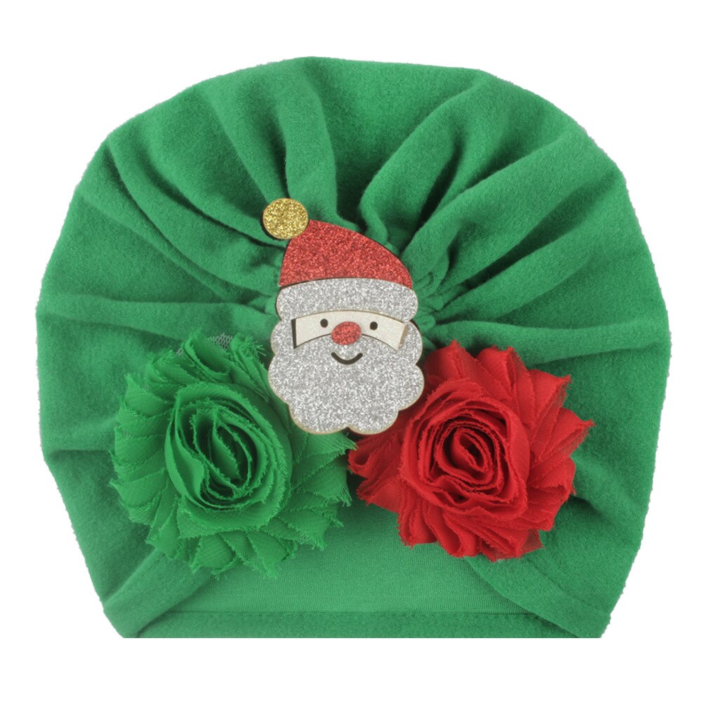 Neue Jahr Baby Hütte Weihnachten Kappe Mit Blume Winter Neugeborenen Baby Jungen Mädchen Nette Mütze: C