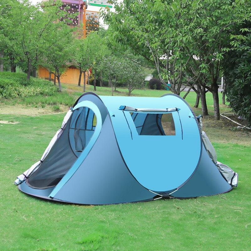 Camping Pop Up Tent Waterdicht Past 2-3 Personen Draagtas Inbegrepen: Blue