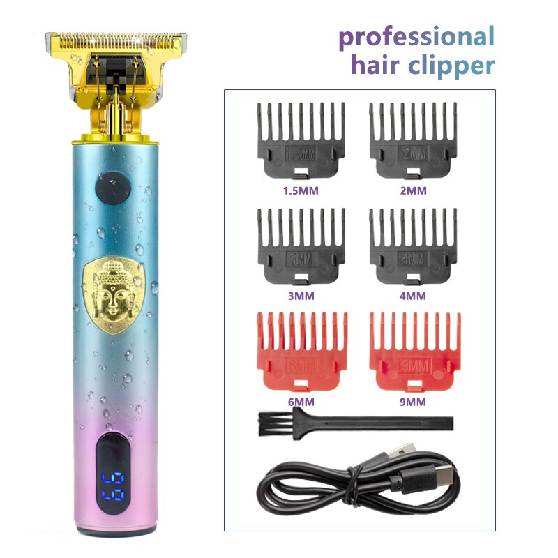 Tondeuse à cheveux électrique pour hommes, Rechargeable par USB, rasoir pour barbier: FOTOU