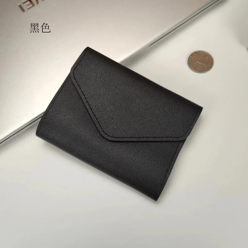 Cute Wallets for Women Small Hasp Girl Credit Card Holder for PU Leather Coin Purse Female Wallet Short Purses for Women: GRAY