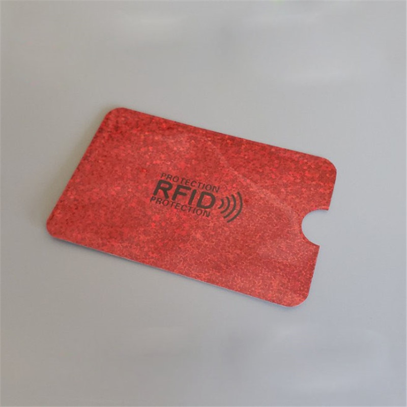 Protecteur de carte de crédit, RFID, réfléchissant, 10 pièces, protecteur de carte de crédit, blocage, manchon de porte-cartes, étui en or, couvertures de Protection porte-cartes de banque