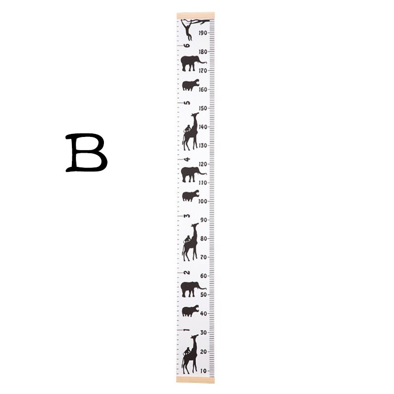 Børns hængende børn vækstdiagram væg klistermærke regel vækstbord væg klistermærke indretning højde måling lineal for børn højde: B