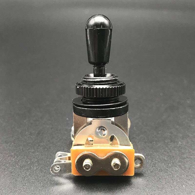 Metal 3 Way Alternar Controle Interruptor, Interruptor de Guitarra Elétrica com 2Pcs Interruptor Tip, LP, SG, Livre