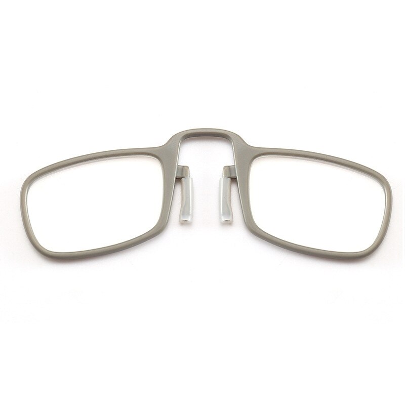 Klip læsebriller mænd kvinder mini ultralet sos tegnebog ældre optik med kasse oculos de grau foldning glasse: +200 / 3