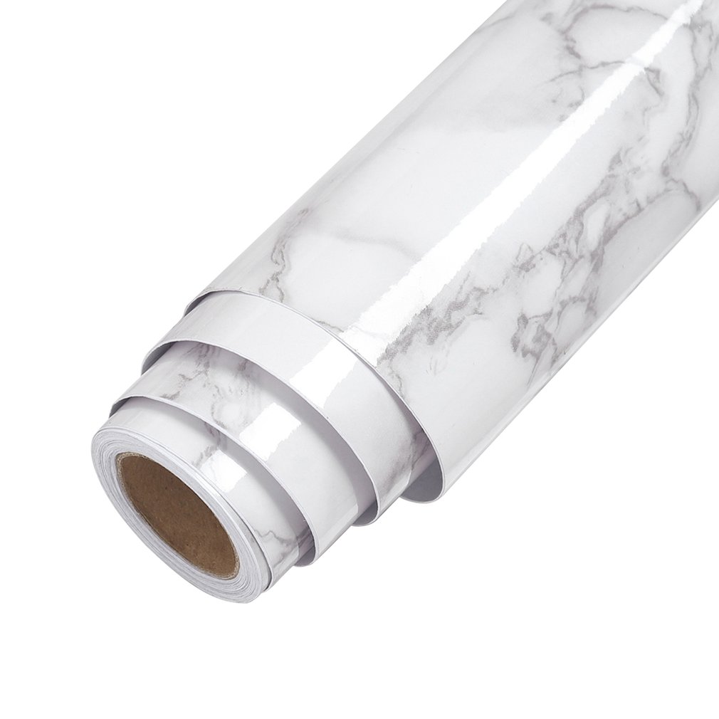 Self Adhesive Marble Wallpaper Peel And Stick Waterproof Bathroom Kitchen Cabinets Desktop Stickers Home Decor Film