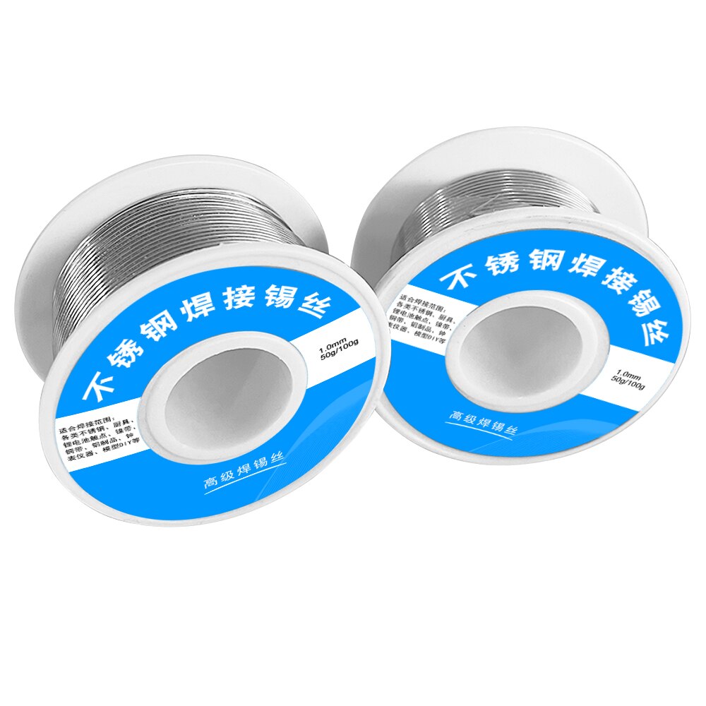 45g Stainless Steel Solder Wire Universal Welding Roll High Purity Low Fusion Less Smoke 1mm Hardware Tools