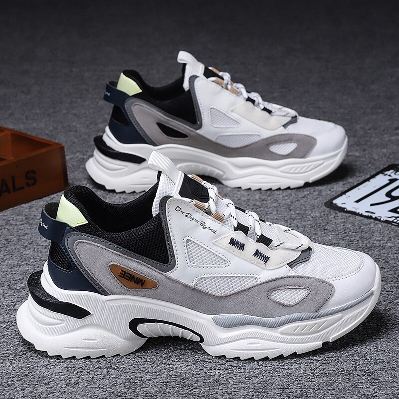 hombres zapatos papá zapatos de running transpirables y ligero zapatillas de deporte otoño deportes nuevos zapatos pasarela zapatos 39-44