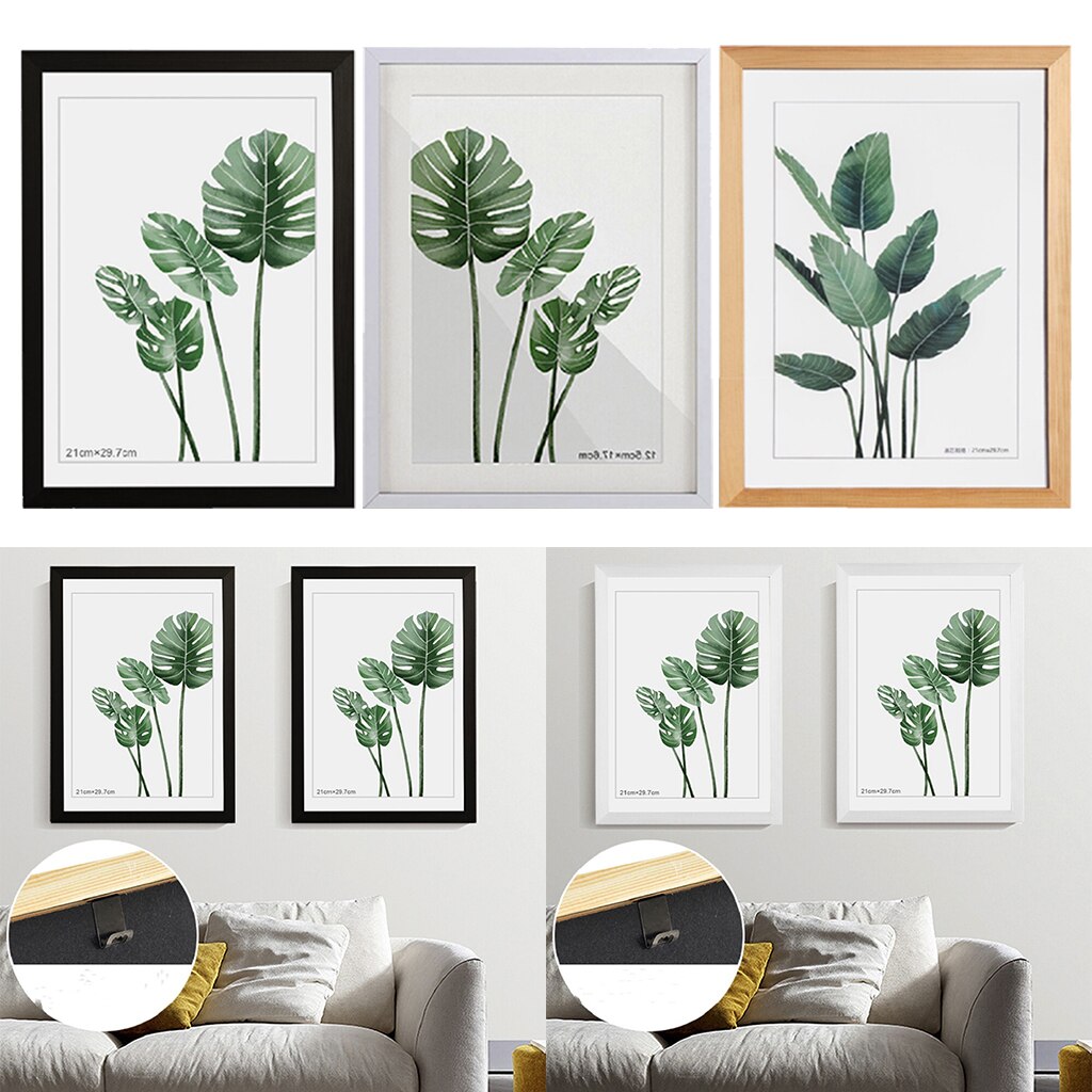 Cadre Photo en bois Nature 29.7x4 2cm/12x17 "cadre de couleur blanc noir pour images cadre affiche murale