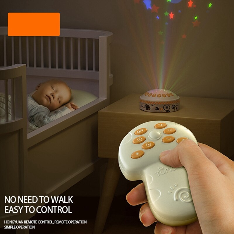 Tumama Nachtlampje Projector Kan Afstandsbediening Timer Auto-Shut Slaap Speelgoed Met Muziek Slaapkamer Slaap Decor Speelgoed Voor kinderen