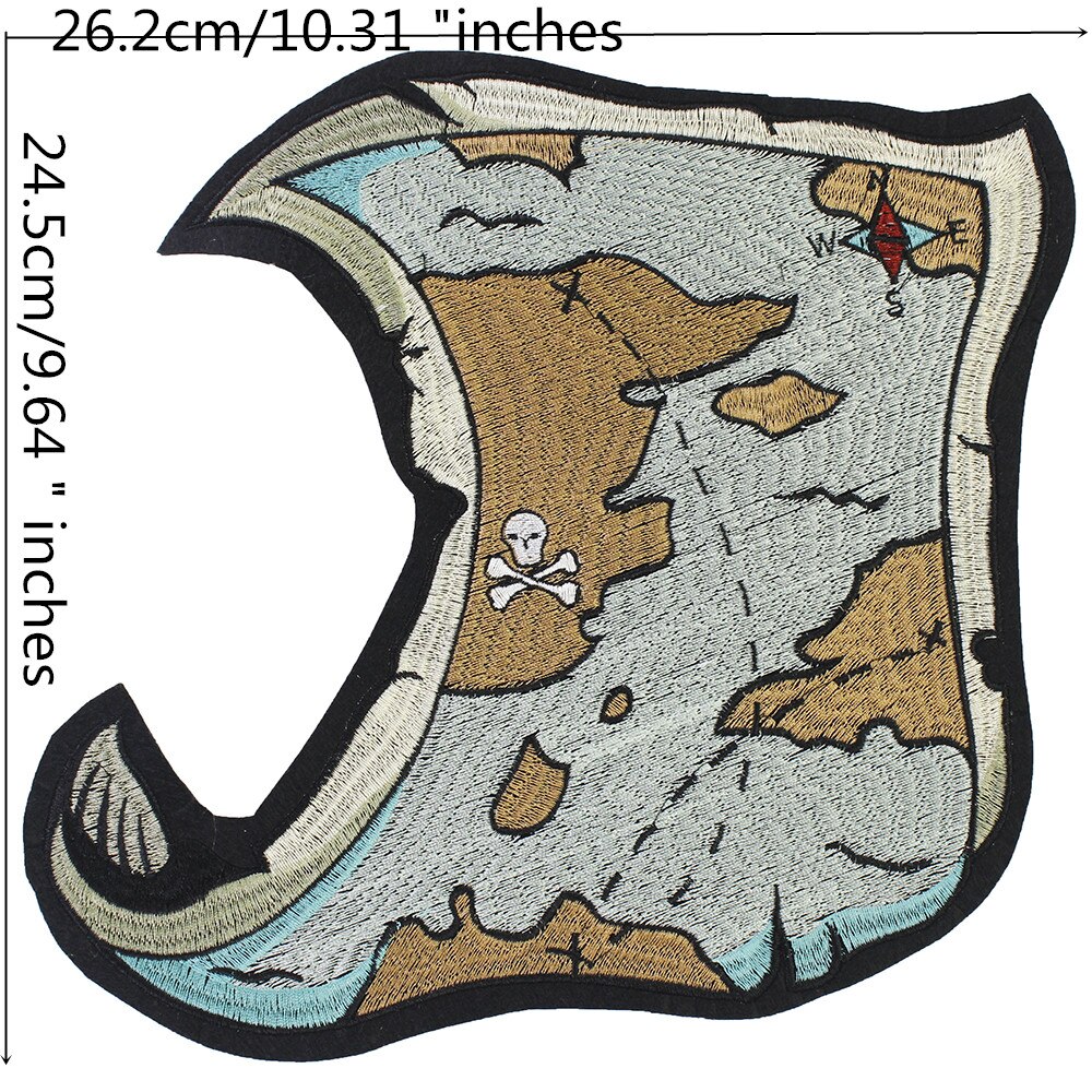 Skull Vest Embroidery Iron Patch Rider Iron On Back Of Jacket DIY Patches For Clothes Custom Iron Patches For Clothing: NO.4