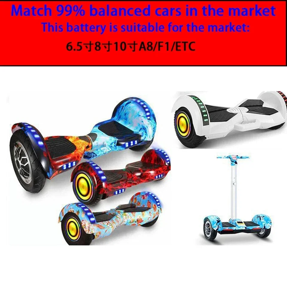 Original-Lithiumbatterie für Elektrobalance-Fahrzeuge, 36 V 10S2P XT60-Stecker, 18650-Lithiumbatterie mit großer Kapazität, 42 V, 6800 mAh
