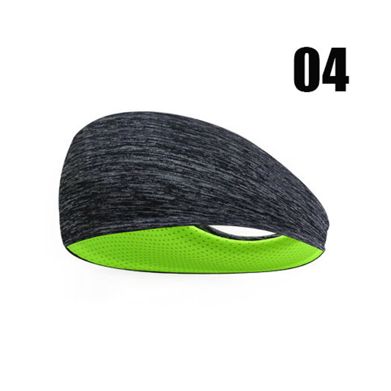 Banda elástica para el sudor para hombre, banda para la cabeza elástica para deportes al aire libre, tenis, Yoga, gimnasio, banda para el sudor: GY-Dark green