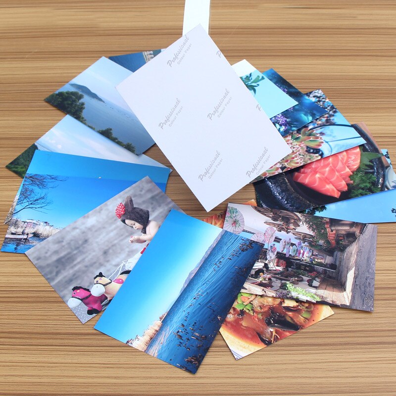 30 Sheets Glossy 4R 6inch 4x6 Photo Paper for Photographic Paper Printing for Inkjet Printers Office Supplies