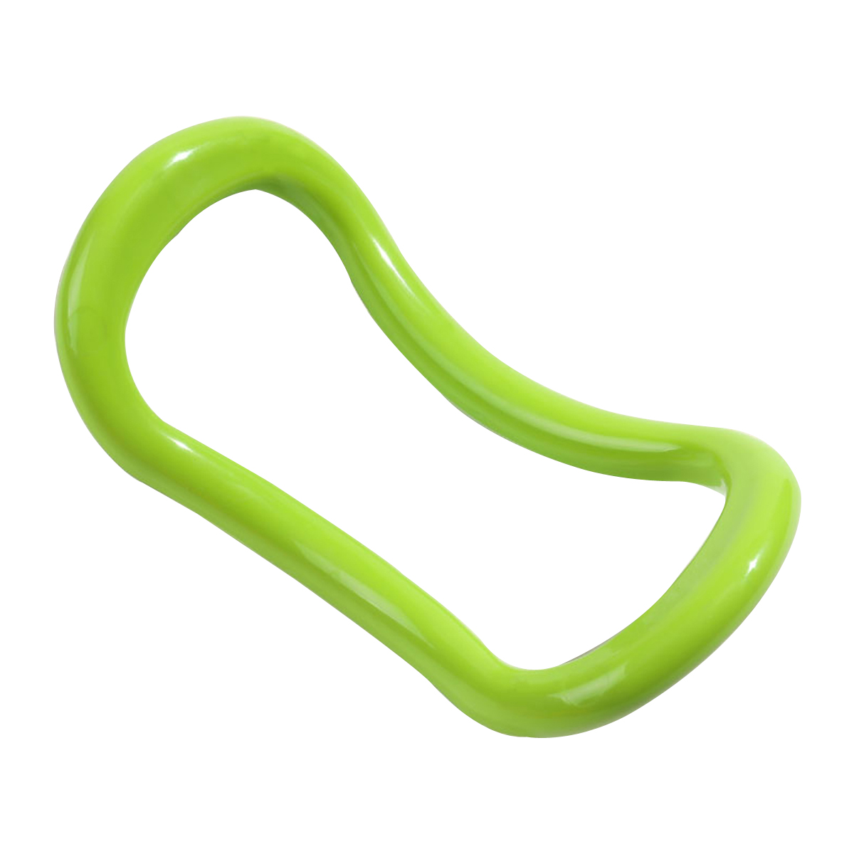 Bærbar mini yogacirkel multifunktions fascia stretch ring fitness ring pilates ring arm bryst abdominal muskeltræning: Grøn
