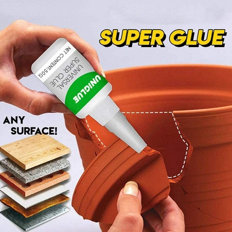 Avec Super colle universelle liant l'agent de réparation en céramique de bakélite à séchage rapide