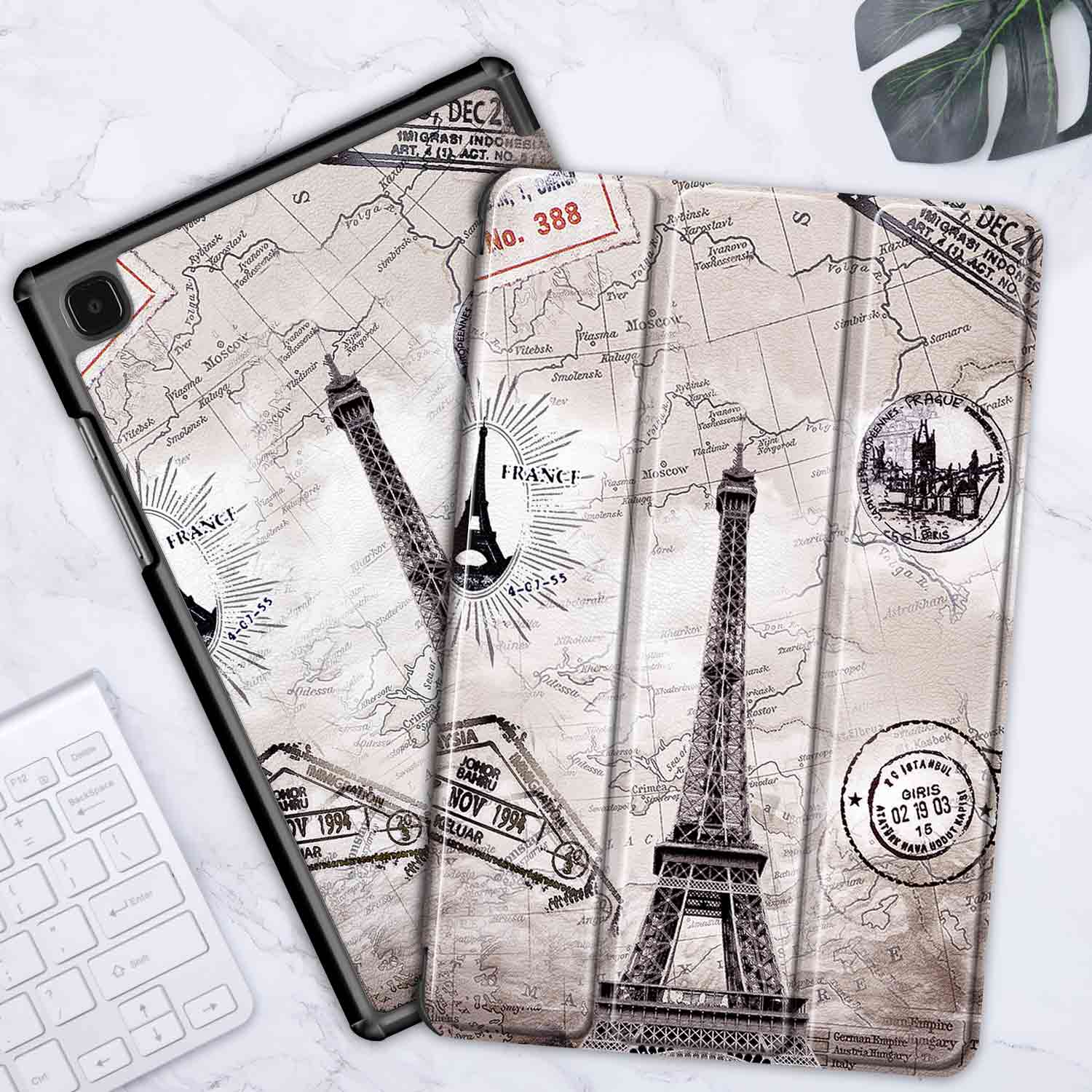 Til samsung galaxy tab  a7 10.4 tablettaske, til galaxy tab  a7 sm-t500 t505 cover: Ch-ftgg