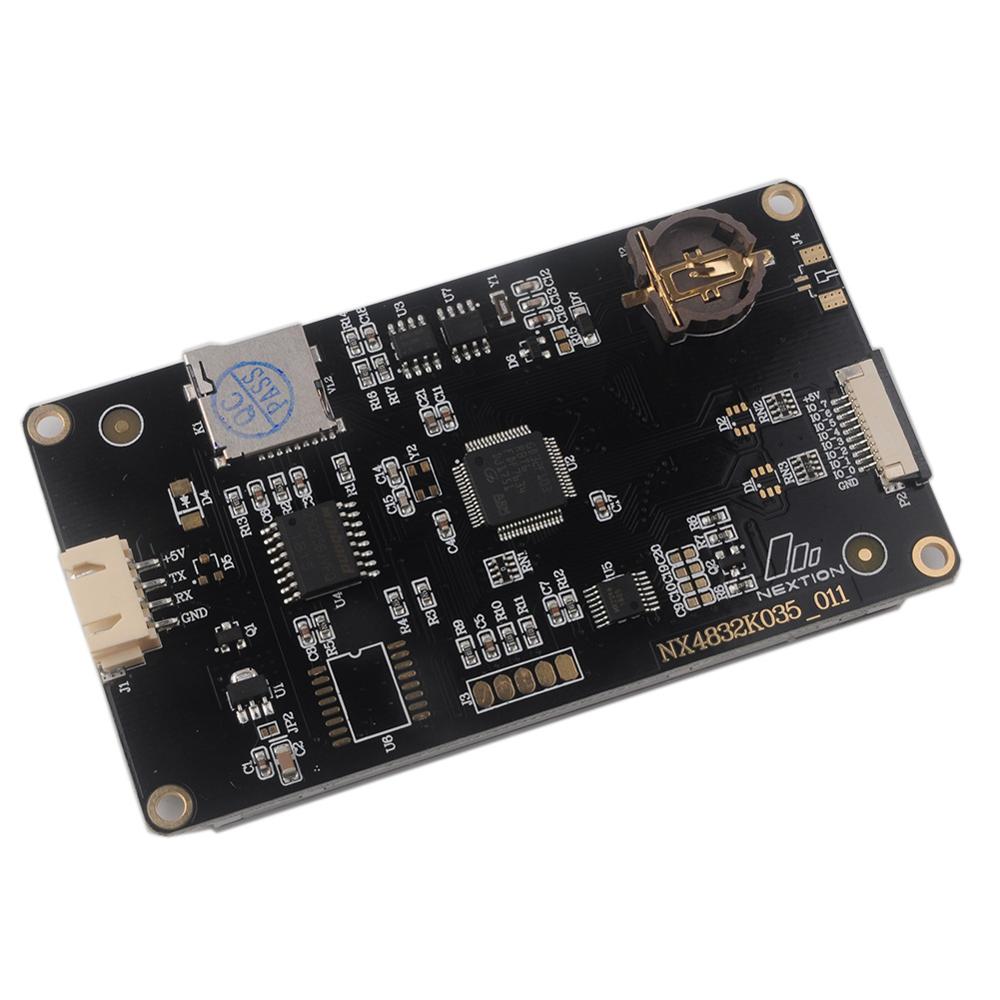 Nextion amélioré 3.5 pouces usart hmi écran tactile résistif  nx4832 k 035 boîtier acrylique transparent/noir carte d'extension