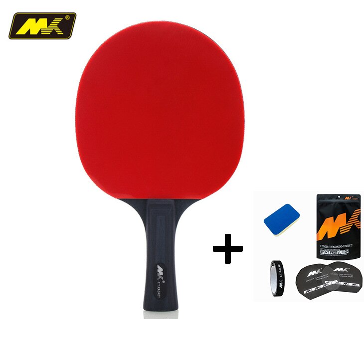 Carbon Table Tennis Racket 1Pcs Upgraded 4 Star Set Lightweight Powerful Ping Pong Paddle Bat With Good Control Send Package: Outfit