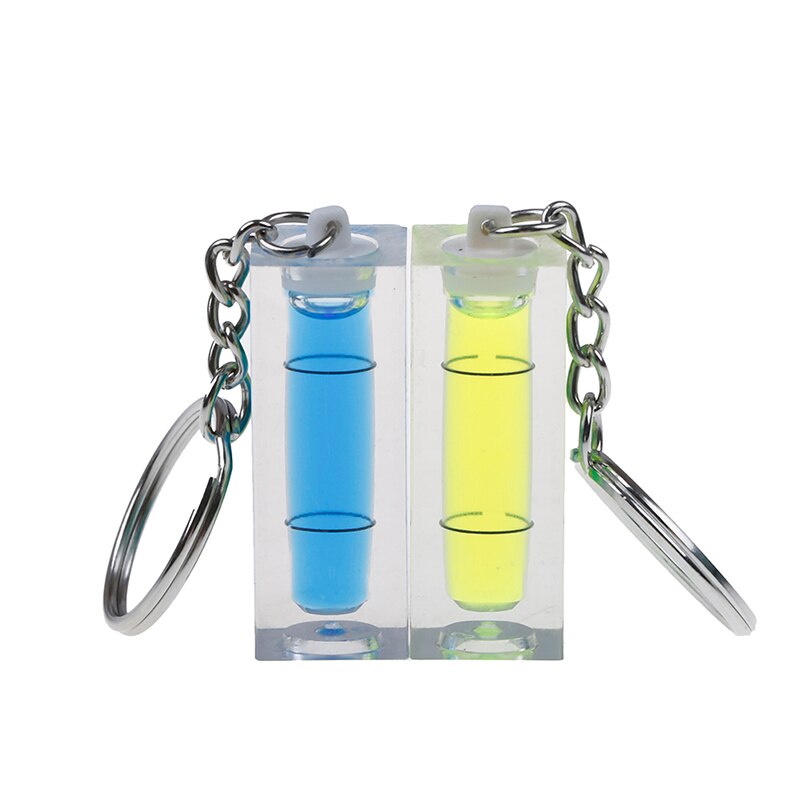 DIY Mini Bubble Level Spirit Level High Accuracy Inclinometer Liquid Level Indicator With Keychain