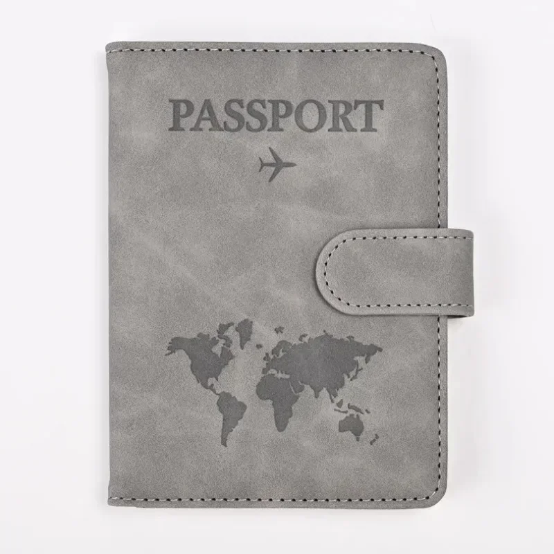 Fundas para pasaporte para hombre y mujer, porta pasaporte con estampado de letras, Clips para billetes de vuelo, tarjetero para tarjetas de crédito bancarias, organizador de viaje para pasaporte