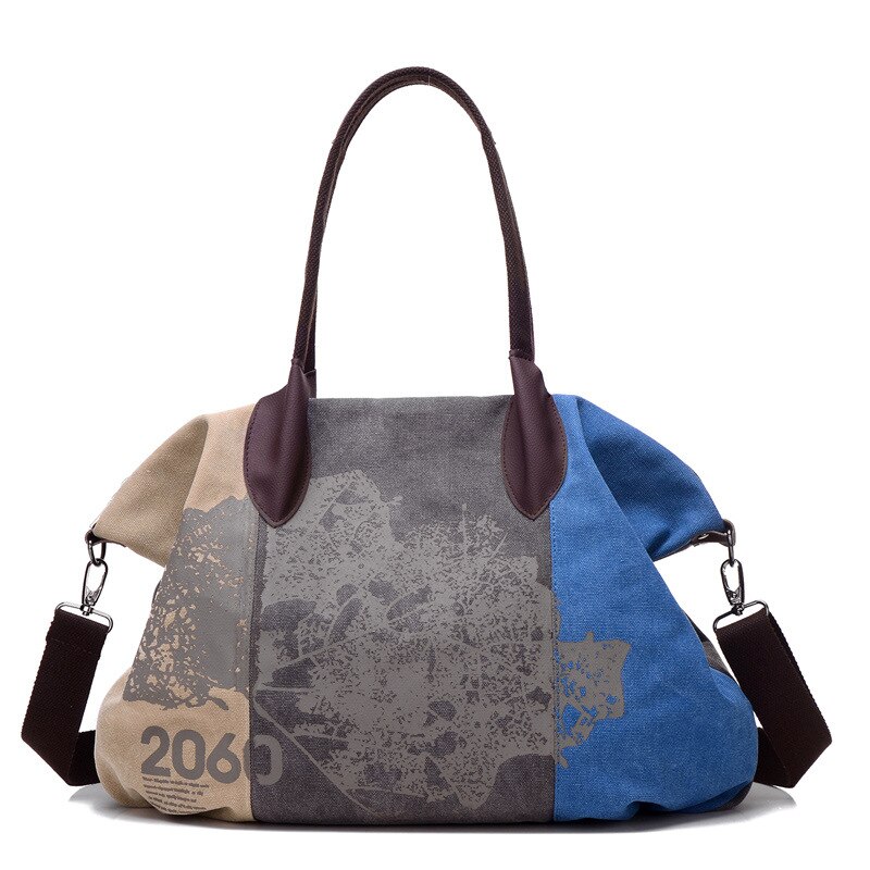 Best-Selling Europese En Amerikaanse Mode Trend Canvas Vrouw Zak, Grote Capaciteit Leisure Reizen, winkelen Cross-Body Bag