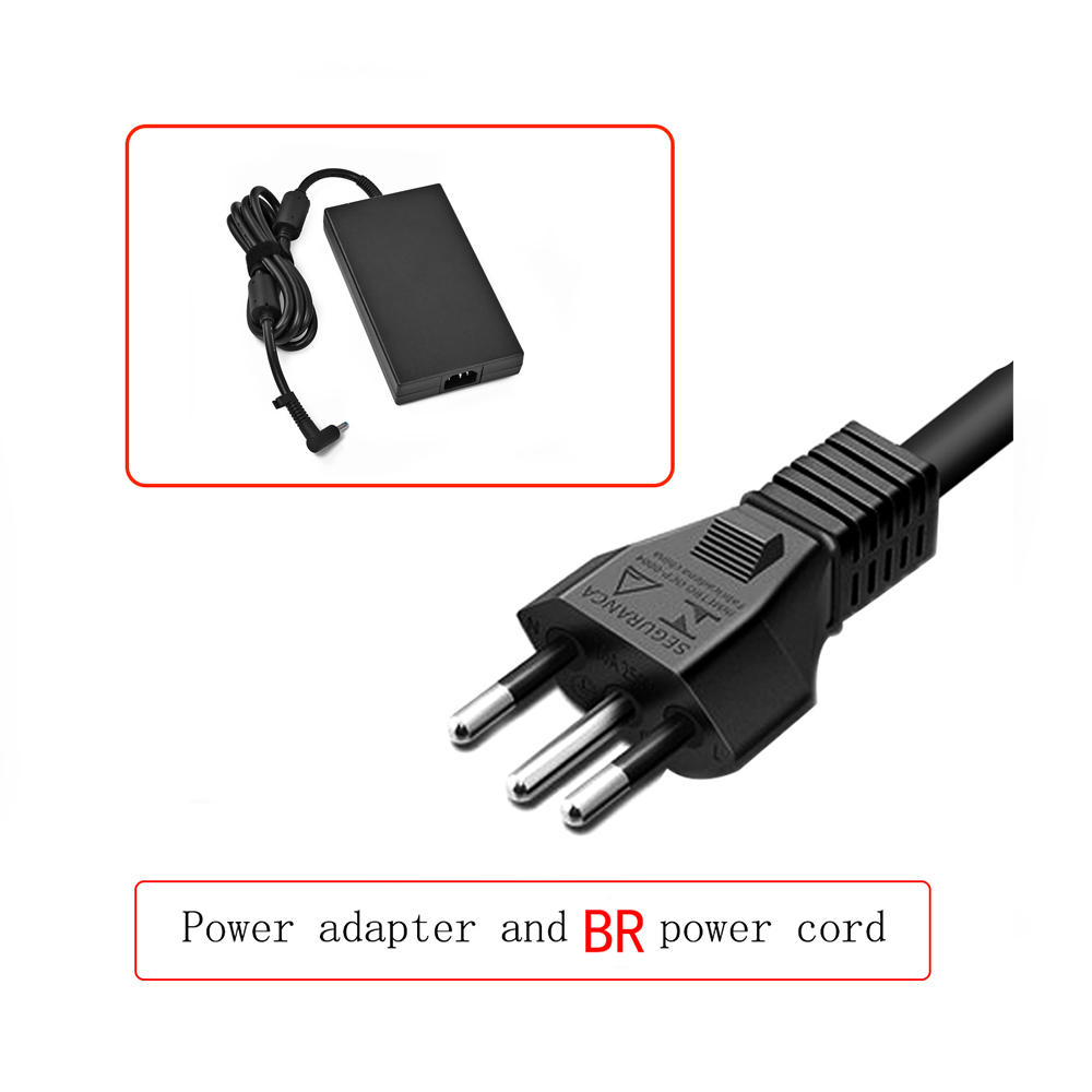 19.5V 10.3A 200W 4.5*3.0mm Ac Power Adapter Laptop Charger For HP ZBook 17 G3 TPN-CA03 A200A008L 815680-002 835888-001: black