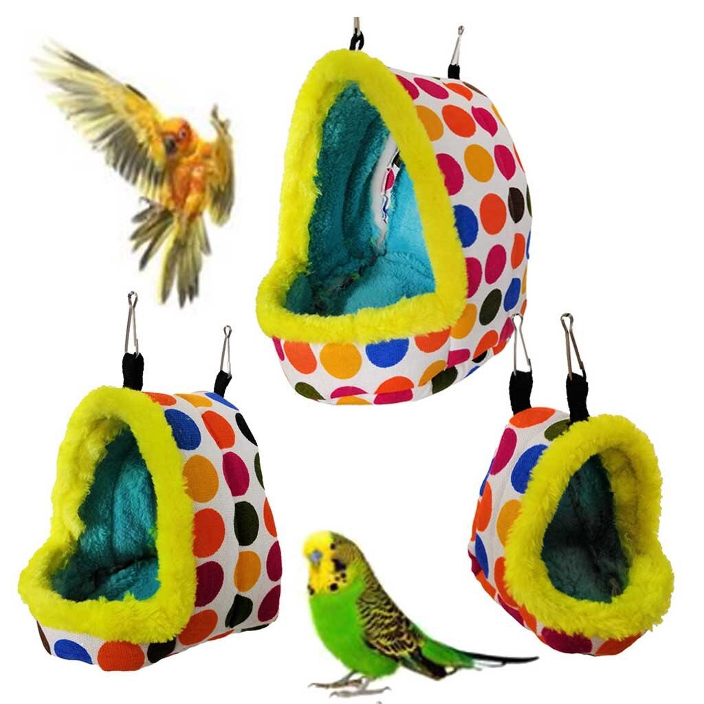 Cama de pájaro para invierno, hamster, ardilla, loro de cola larga, Agujero cálido para Hamaca, además de terciopelo grueso, otoño e invierno, #40