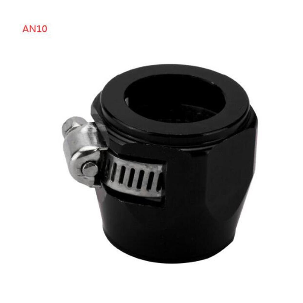AN4 AN6 AN8 AN10 AN12 pince de finisseur de tuyau de voiture radiateur modifié pince de tuyau de carburant boucle Automobile collier de finisseur de tuyau: Black-AN8