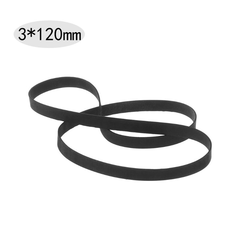 45-120MM Universal Assorted Common Flat Rubber Belt Mix Cassette Tape Machine Belt Pulley Drive Belt for Recorders Walkman 16FB: 3x120mm