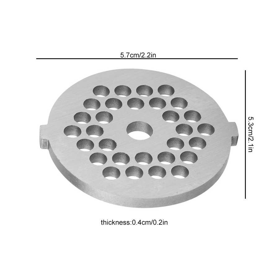 Vleesmolen Crusher Mincer Plaat Disc Mes 5/7Mm Gat Vlees Fruit Groente Noten Shredders Worst Worst Stuffer vleesmolen